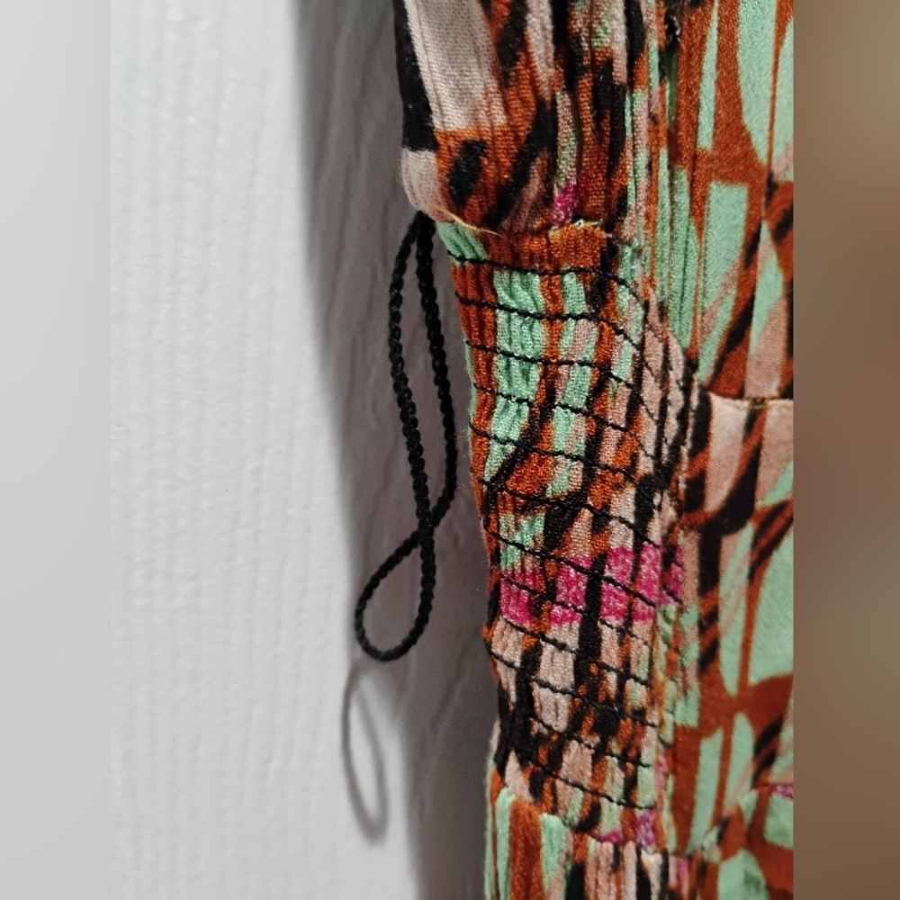 NWT Free People Women's Sahara Bohemian XS Multicolor Patterned Jumpsuit - Picture 15 of 16